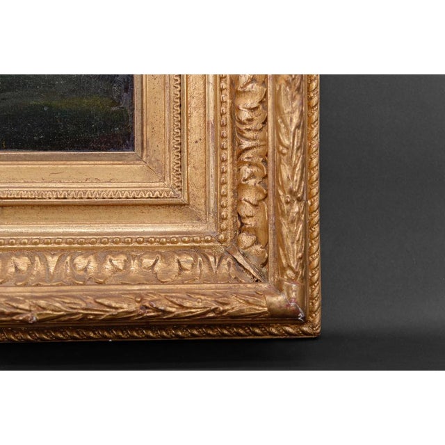 Italian Artist, Grand Tour Romantic Lake Scene, 19th Century, Oil Painting, Framed For Sale - Image 12 of 16