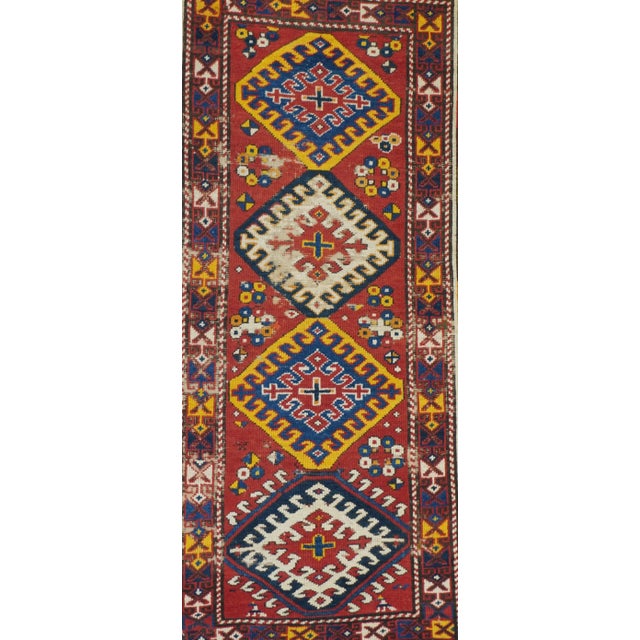 Antique Kazak Rug 3'7'' x 5'10'' For Sale In New York - Image 6 of 12