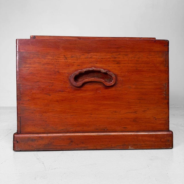 Wood Antique Japanese Wooden Hibachi with Five Drawers, 1890s For Sale - Image 7 of 16