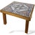 Mid-Century French Tiger Oak Side Table with Tiles, 1970s For Sale - Image 4 of 9