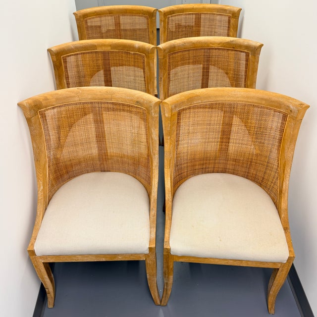 Wood Set of 6 Villa & House Monaco Dining Chairs For Sale - Image 7 of 10