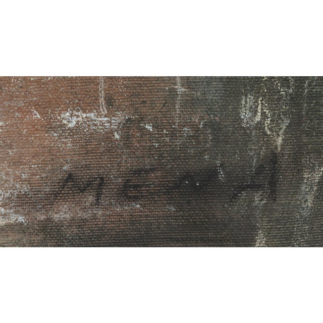 Grey. Oil/Acrylic on Canvas. Signature lower right Image: 39.5" x 39.5". Framed: 41" x 41". Rigoberto Mena Santana (Cuban,...