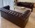 Mid 20th Century Pair of English Chesterfield Sofas in Burnished Burgundy Leather, Circa 1950s For Sale - Image 5 of 13