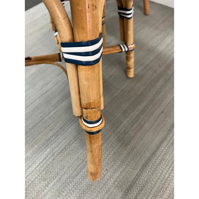 Navy Blue Serena & Lily Riviera Bistro Chairs, Set of Three For Sale - Image 8 of 12