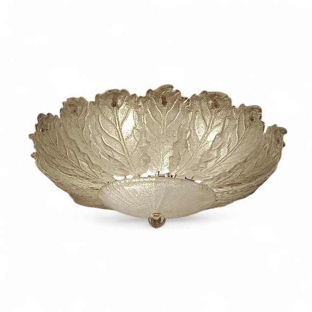 Transparent Murano Glass Leaf Ceiling, 1960s For Sale - Image 6 of 6