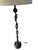 Rustic Hand-Forged Iron Floor Lamp W/ Offset Ring Design For Sale - Image 4 of 6