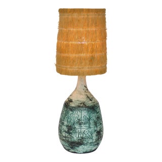 Jacques Blin French Ceramic Table Lamp Circa 1955 1960 For Sale
