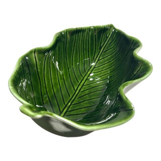 20th C. MCM Italian Gump's Leaf Trinket Dish Catchall For Sale
