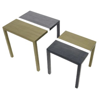 Partenope Coffee Tables in V1 Pattern Marquetry by Architetti Artigiani Anonimi, Set of 2 For Sale