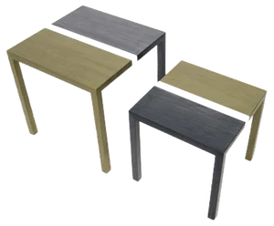 Partenope Coffee Tables in V1 Pattern Marquetry by Architetti Artigiani Anonimi, Set of 2