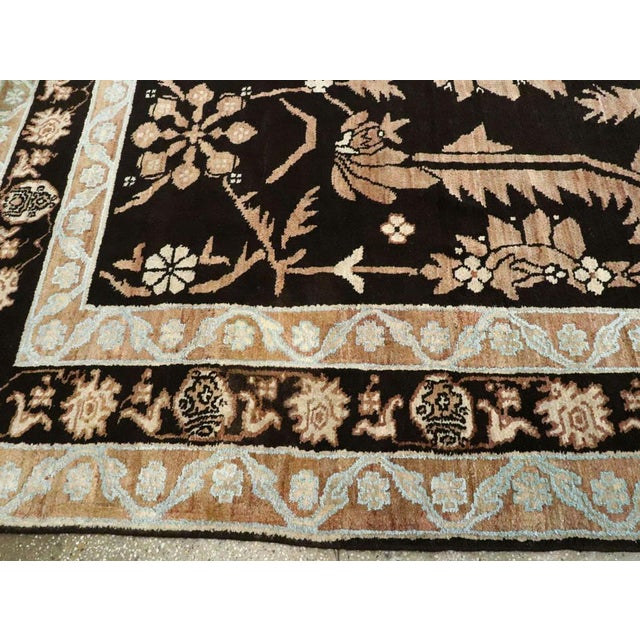 Galerie Shabab Collection Mid-20th Century Indian Cotton Agra Carpet For Sale - Image 9 of 10