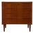Teak 4-Drawer Dresser With Raised Edges and Sculpted Pulls Danish Mid-Century Modern 1960s For Sale