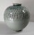 Ceramic Mid-Century Modern Korean Celadon Vase With Parade of Flowers, Signed For Sale - Image 7 of 13