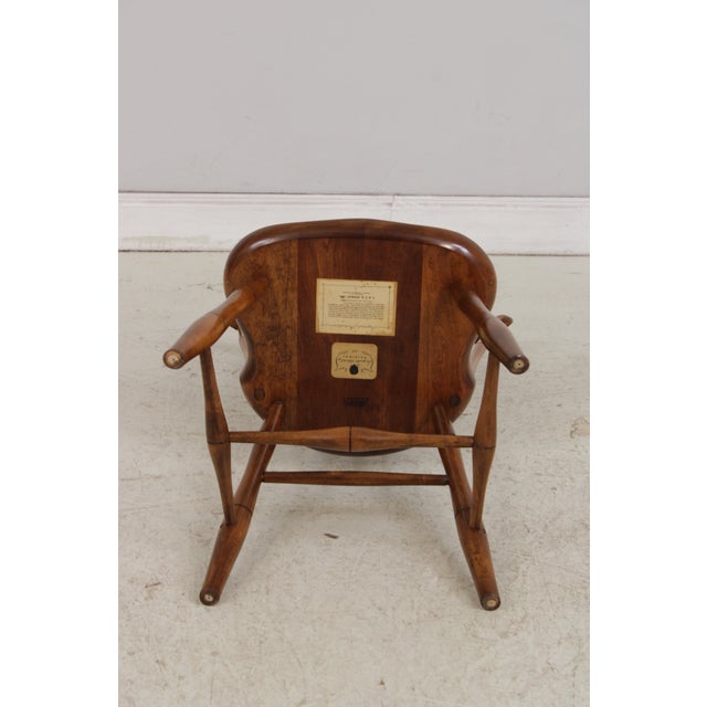 Set of 6 Stickley Cherry Windsor Style Chairs For Sale - Image 17 of 18