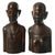 1930s African Carved Wood Busts of Male and Female - a Pair For Sale In Miami - Image 6 of 6