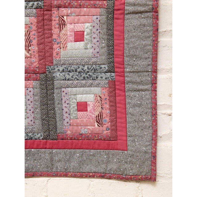 Pink Vintage Quilt For Sale In Los Angeles - Image 6 of 9