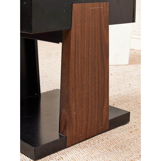 Mid 20th Century Black Atomic Filing Cabinet 1970s For Sale - Image 5 of 9