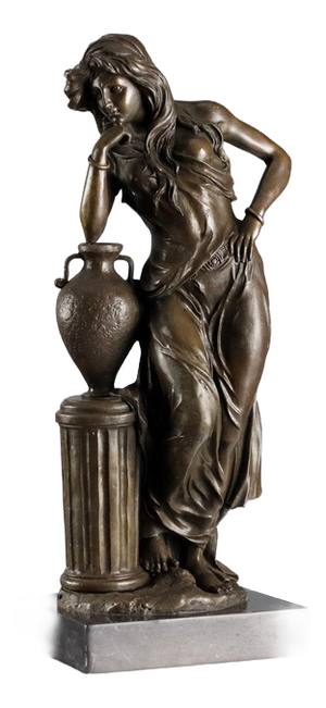 Bronze Female Figure by Emile Louis Picault
