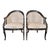 1990s Charles X Style Charles Pollock & William Switzer Spoon Back Club Chairs - a Pair For Sale