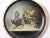 Antique Hand Painted Folk Art Still Life Oil Painting on Stoneware Pottery Lid For Sale In New York - Image 6 of 11