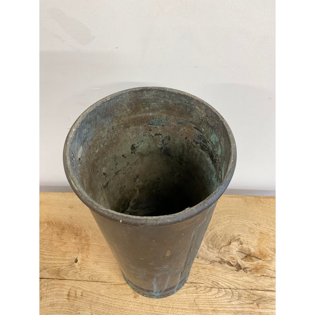 Antique Fire Extinguisher Canister or Umbrella Stand For Sale - Image 11 of 13