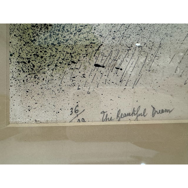Printmaking Materials Ronald Searle the Beautiful Dream 1975 Limited Edition Color Lithograph Framed For Sale - Image 7 of 10