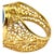 Mid 20th Century 18k Gold Filigree Lapis Lazuli Ring For Sale - Image 5 of 11