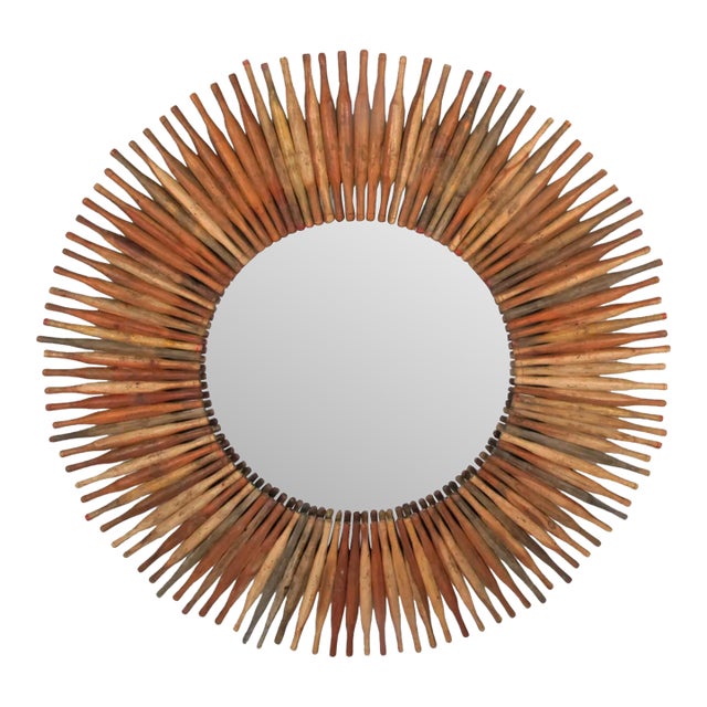 Matthew Izzo Home Round Rolling Pin Mirror For Sale