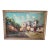 Mid-Century Mediterranean Impressionist Framed Landscape Painting Signed Rino For Sale