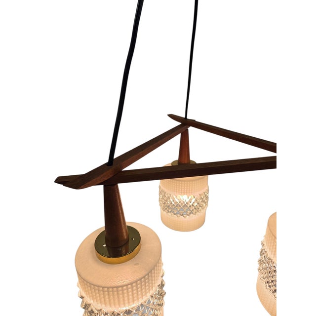 Danish Pendant Lamp in Teak Wood, 1960s For Sale - Image 6 of 18