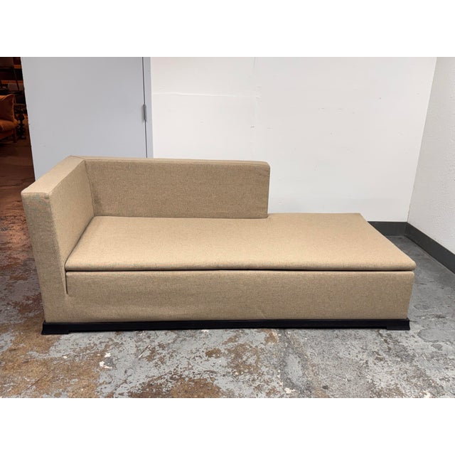 Textile Cierre Imbottiti for Armani Casa Otelle Meridienne Chaise Lounge For Sale - Image 7 of 12