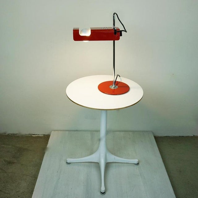 Red Spider Table Lamp attributed to Joe Colombo for O-Luce, Italy, 1960s For Sale - Image 13 of 16