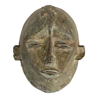 Rare African Dogon Bronze Mask Mali For Sale