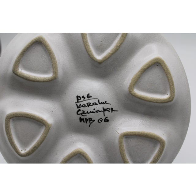 Mid 20th Century Quimper Keralac G6 Oyster Plate For Sale In New York - Image 6 of 8