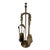 1970s Neoclassical Style Brass Fireplace Tools For Sale