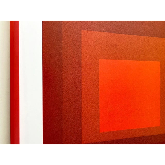 2000 - 2009 Josef Albers Foundation Lithograph Print Framed Mid Century Modernist Poster " Homage to the Square : Mma-2 " 1970 For Sale - Image 5 of 12