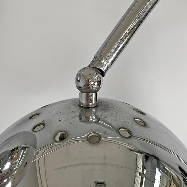 Italian Modern Chromed Metal Floor Lamp attributed to Goffredo Reggiani for Reggiani, 1970s For Sale - Image 9 of 18