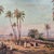 Mid-Century Modern Mid 20th Century Original Orientalist Oil on Canvas "Oasis d'El Oudiane Tunis" by Francisco Guinart - 20" X 16" For Sale - Image 3 of 5
