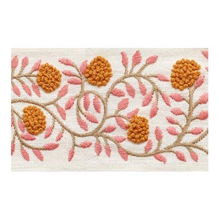 Schumacher Ashoka Tape in Orange & Pink For Sale