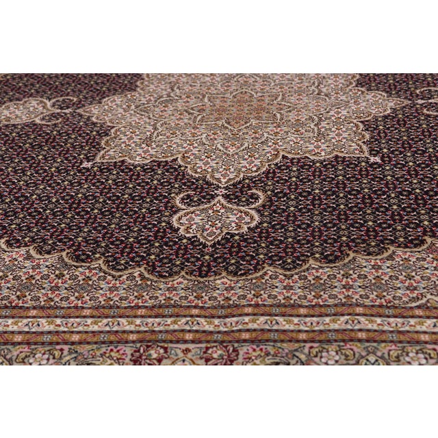 Mid 20th Century Vintage Persian Tabriz Rug, 06'07 X 06'09 For Sale - Image 5 of 10