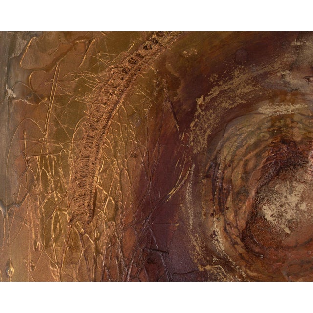 Textile Mixed Media Painting and Collage by Nissan Engel For Sale - Image 7 of 9