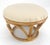 Ficks Reed Rattan Bamboo Base Round Bench Pouf Ottoman MINT For Sale - Image 4 of 7