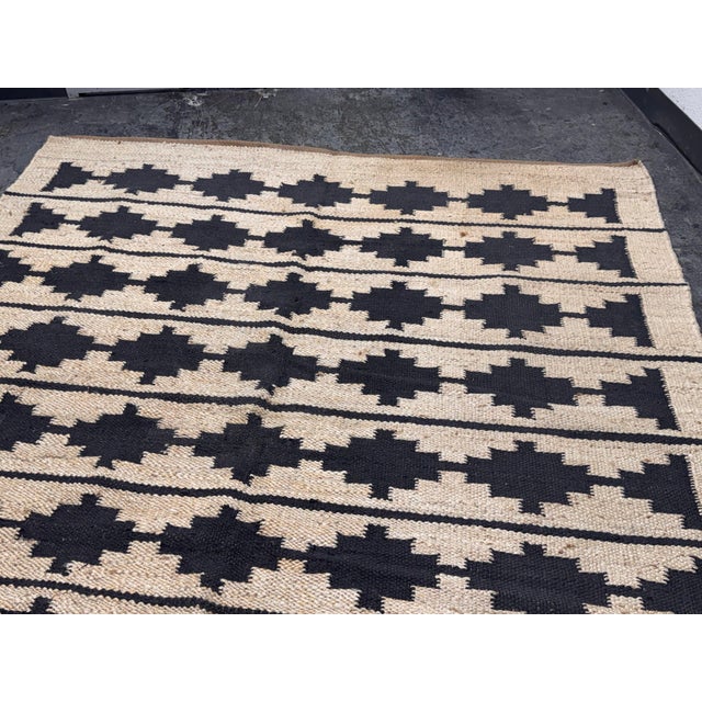 8ft 4in × 9ft 12in Rejuvenation Bowen Jute & Wool Flatweave Rug For Sale - Image 4 of 12