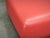 1980s Italian Postmodern Red Faux Leather Pouf Ottoman For Sale - Image 4 of 9