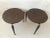 Mid-Century Modern 1960s Vintage Mid Century Laminate Top Round Side Accent Tables-Pair For Sale - Image 3 of 9