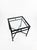 Neoclassical Neoclassical Style Powder-Coated Iron and Glass Side Table For Sale - Image 3 of 10