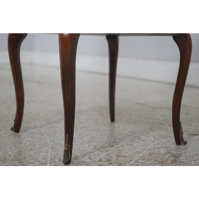 Theodore Alexander Burl Mahogany 2 Tier Plant Stand For Sale In Philadelphia - Image 6 of 15
