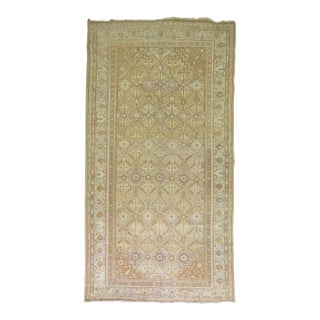 Antique Zabihi Collection Straw Color Khotan Rug - 6'10" x 13'5" For Sale
