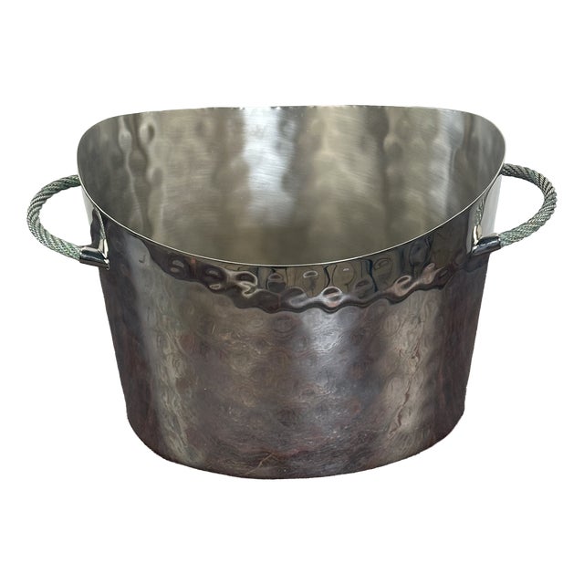 Silver Metal Champagne Bucket, 2000s For Sale