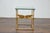 Gold Midcentury Italian Gilt Metal Cocktail Table - Glass Top and Star Stretcher For Sale - Image 8 of 12